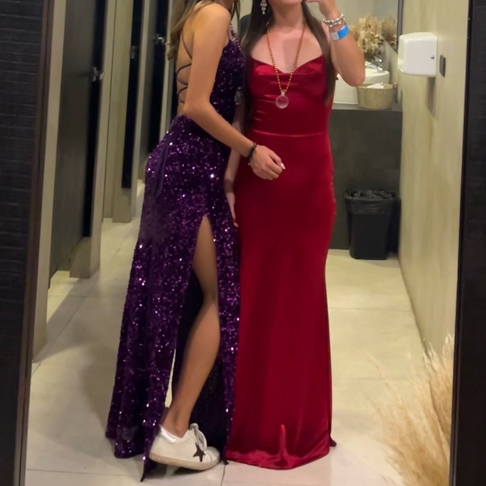 Lucy in the sky purple long dress